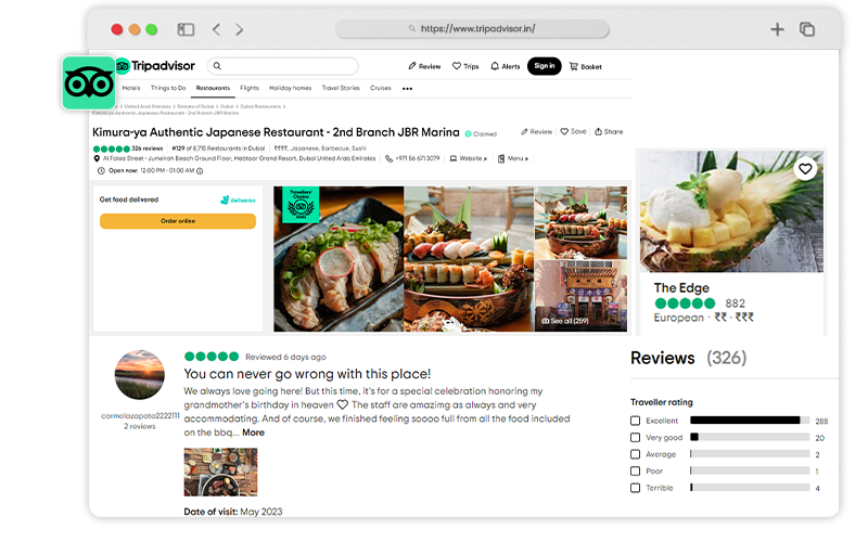 Scrape-TripAdvisor-Restaurant-Review-Data